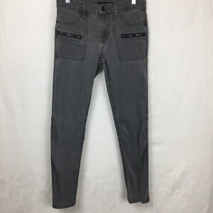 Anthro Sanctuary Dark Grey Ace Utility Skinny Jean